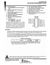 DataSheet CD74HC4051-EP pdf