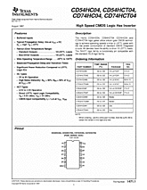 DataSheet CD74HCT04 pdf