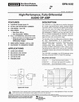DataSheet OPA1632 pdf
