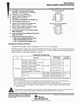 DataSheet SN74LVC3G14 pdf