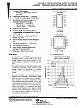 DataSheet TLC27L4 pdf