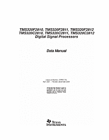 DataSheet TMS320F2811 pdf