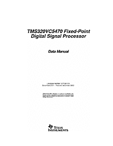 DataSheet TMS320VC5470 pdf