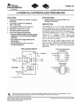 DataSheet TPA6211A1 pdf