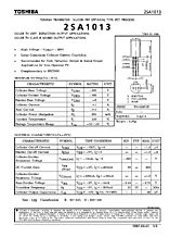 DataSheet 2SA1013 pdf