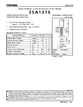 DataSheet 2SA1315 pdf