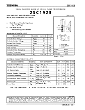 DataSheet 2SC1923 pdf