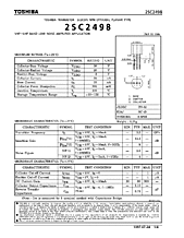 DataSheet 2SC2498 pdf