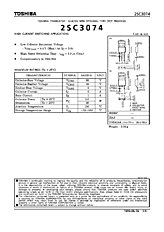 DataSheet 2SC3074 pdf