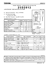 DataSheet 2SD2012 pdf