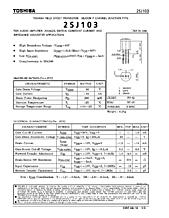 DataSheet 2SJ103 pdf