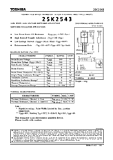 DataSheet 2SK2543 pdf