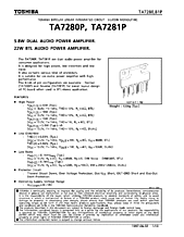 DataSheet TA7280P pdf