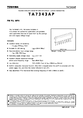 DataSheet TA7343AP pdf