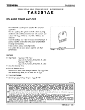 DataSheet TA8201AK pdf