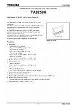 DataSheet TA8259H pdf