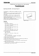 DataSheet TA8260AH pdf