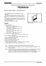 DataSheet TB2906HQ pdf