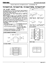 DataSheet TC74ACT14F pdf