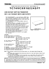 DataSheet TC74VCXR162245FT pdf