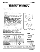 DataSheet TC7SH86F pdf