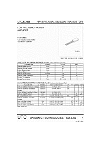 DataSheet UTC2SD468 pdf