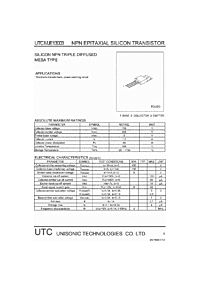 DataSheet UTCMJE13003 pdf
