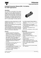 DataSheet TFDU4300 pdf