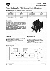 DataSheet TSOP17xxTB1 pdf