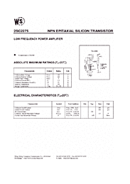 DataSheet 2SC2275 pdf