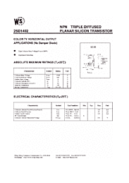 DataSheet 2SD1402 pdf