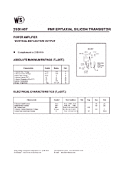 DataSheet 2SD1407 pdf
