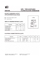 DataSheet 2SD1545 pdf