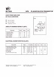 DataSheet MJ15003 pdf