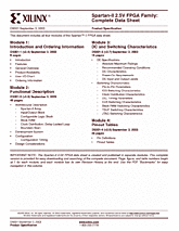 DataSheet XC2S100 pdf