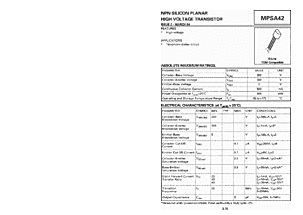 DataSheet MPSA42 pdf