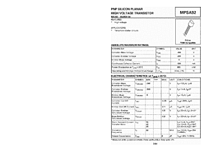 DataSheet MPSA92 pdf