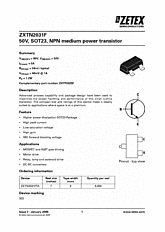 DataSheet ZXTN2031F pdf