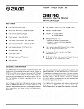 DataSheet Z86E61 pdf